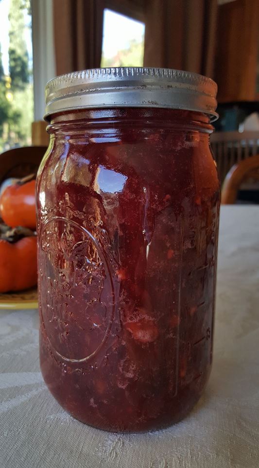 Annalisas orange and ginger cranberry sauce