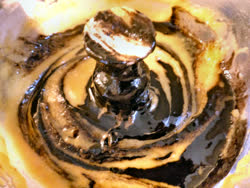 aug -  Making Delicata brownies.