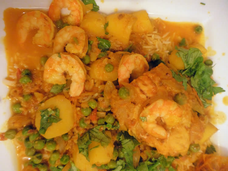 Shrimp and Salmon Curry