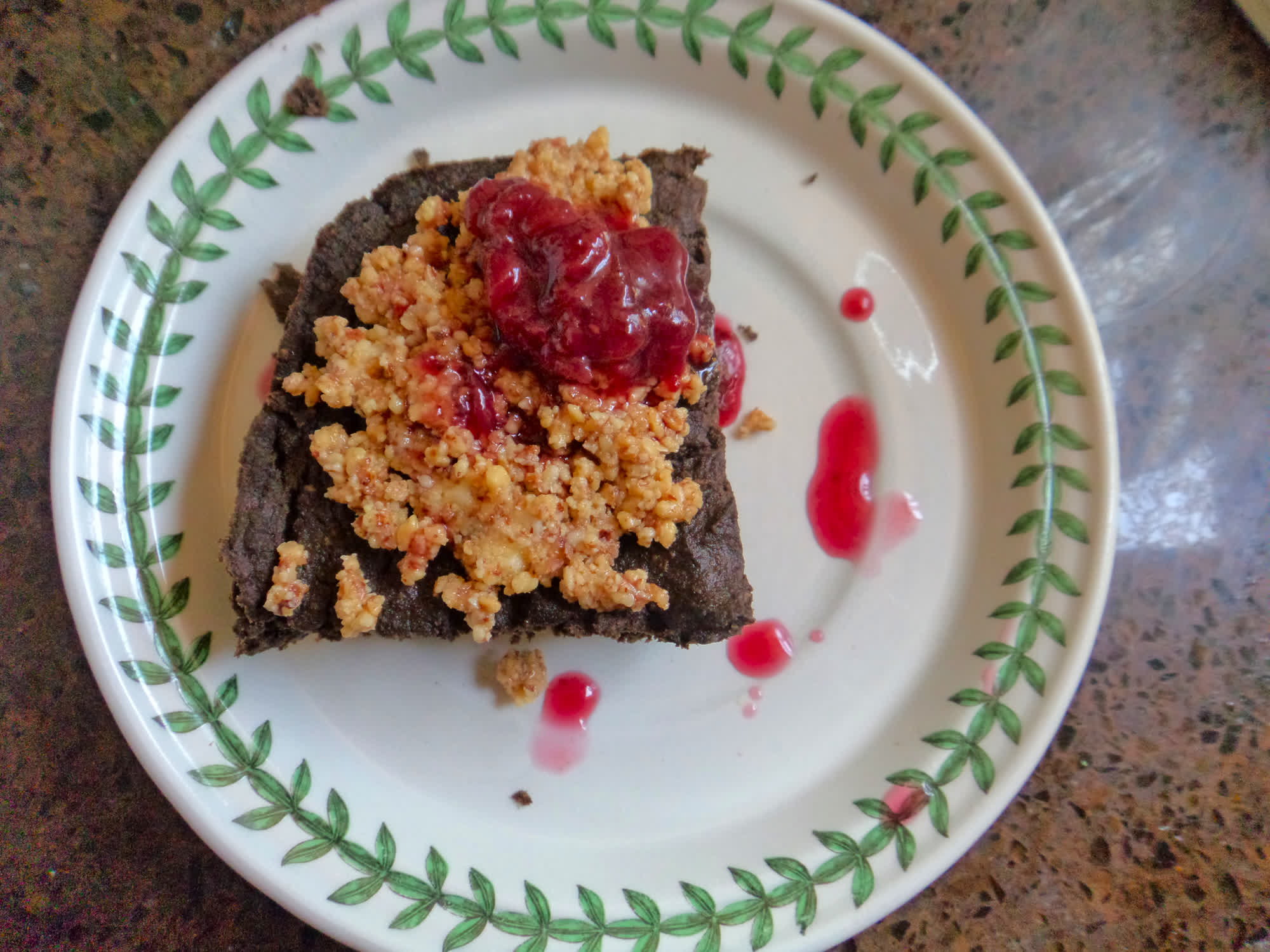 Black Forest Cake-style Squash Brownies