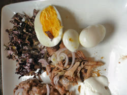 jul -  Chicken and quail egg breakfast